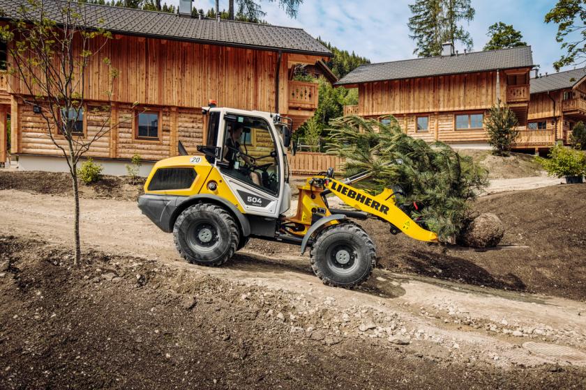 Chargeur articulé Liebherr L 504 - 12387